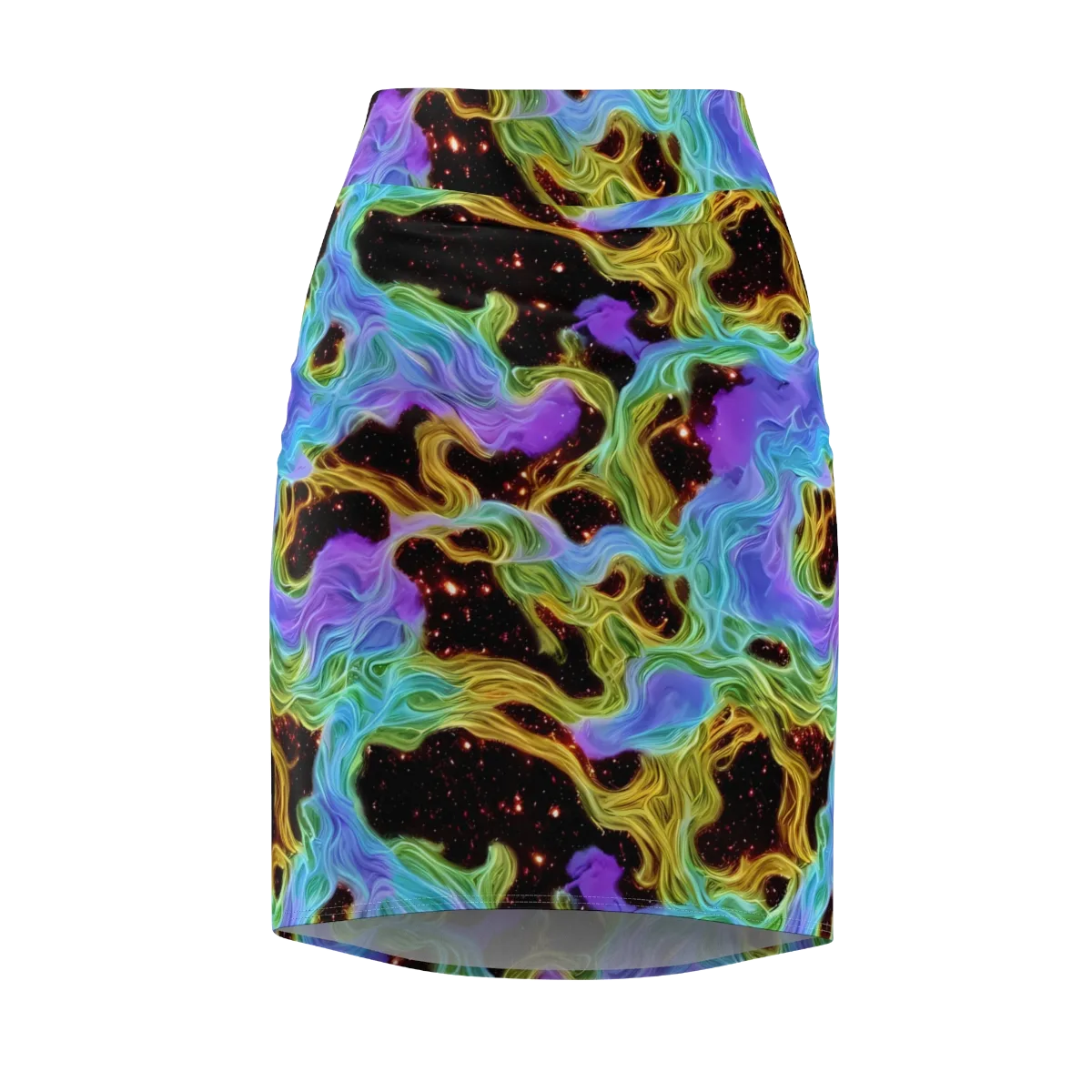 Galactic Tides on Pencil Skirt — Front