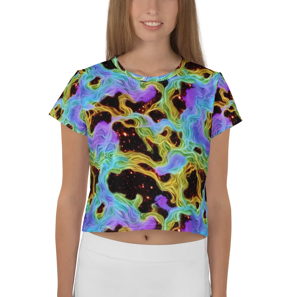 Galactic Tides on Crop Tee — Front