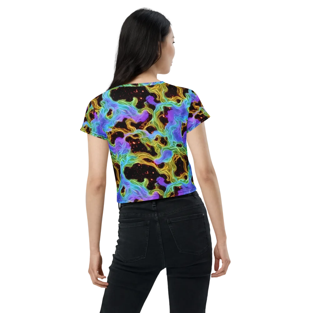 Galactic Tides on Crop Tee — Back