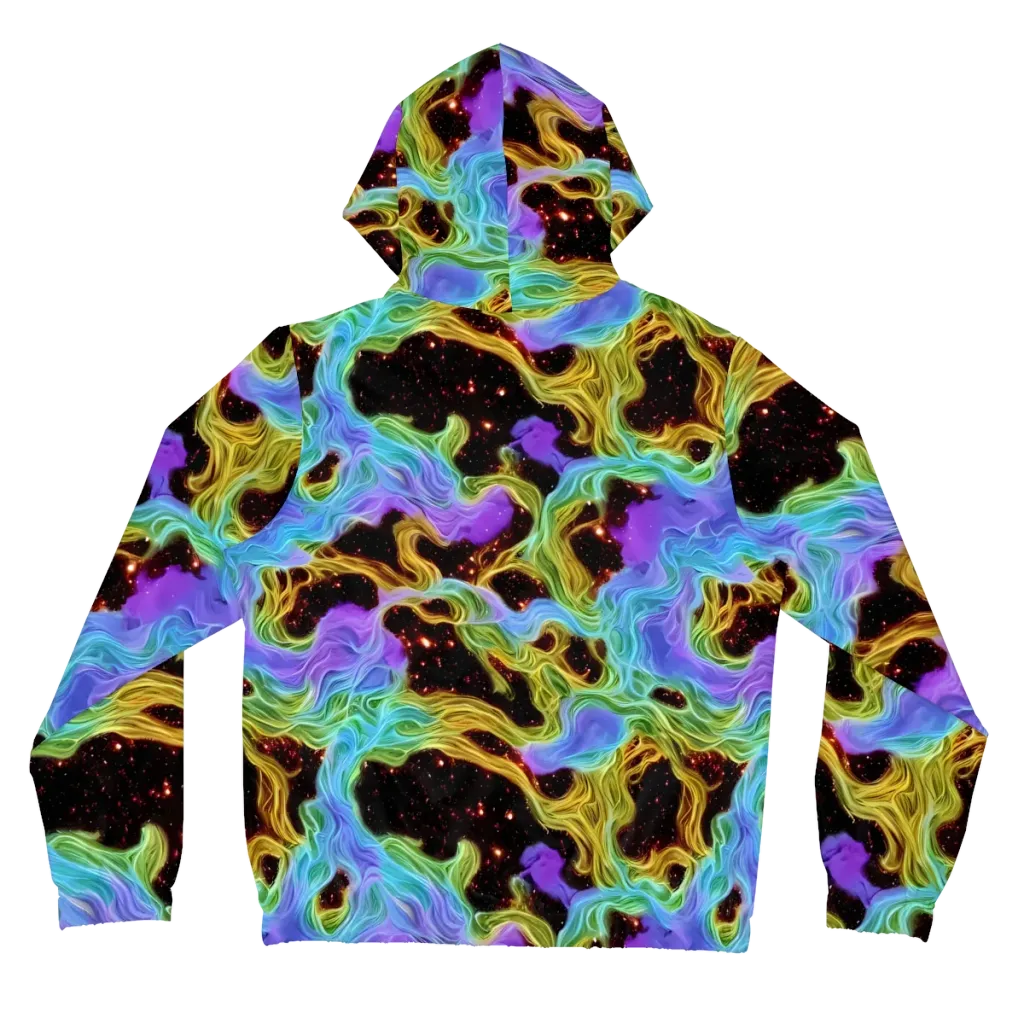 Galactic Tides on Women's Full-Zip Hoodie — Back