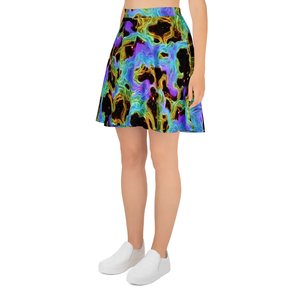 Galactic Tides on Skater Skirt — Left