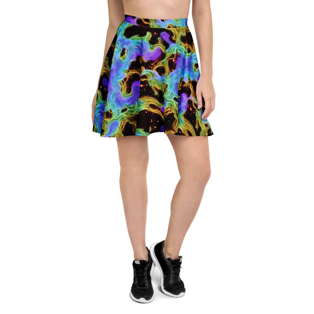 Galactic Tides on Skater Skirt — Front