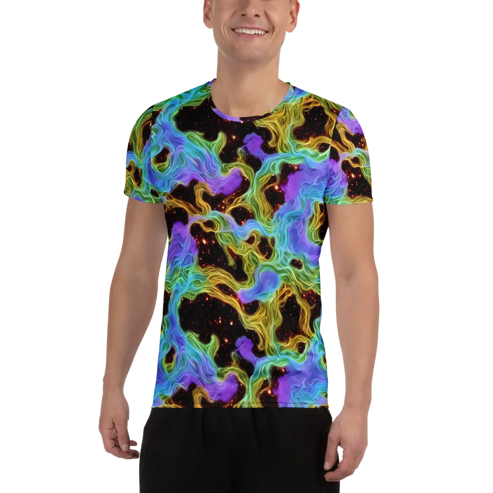 Galactic Tides on Men's Athletic T-Shirt — Front