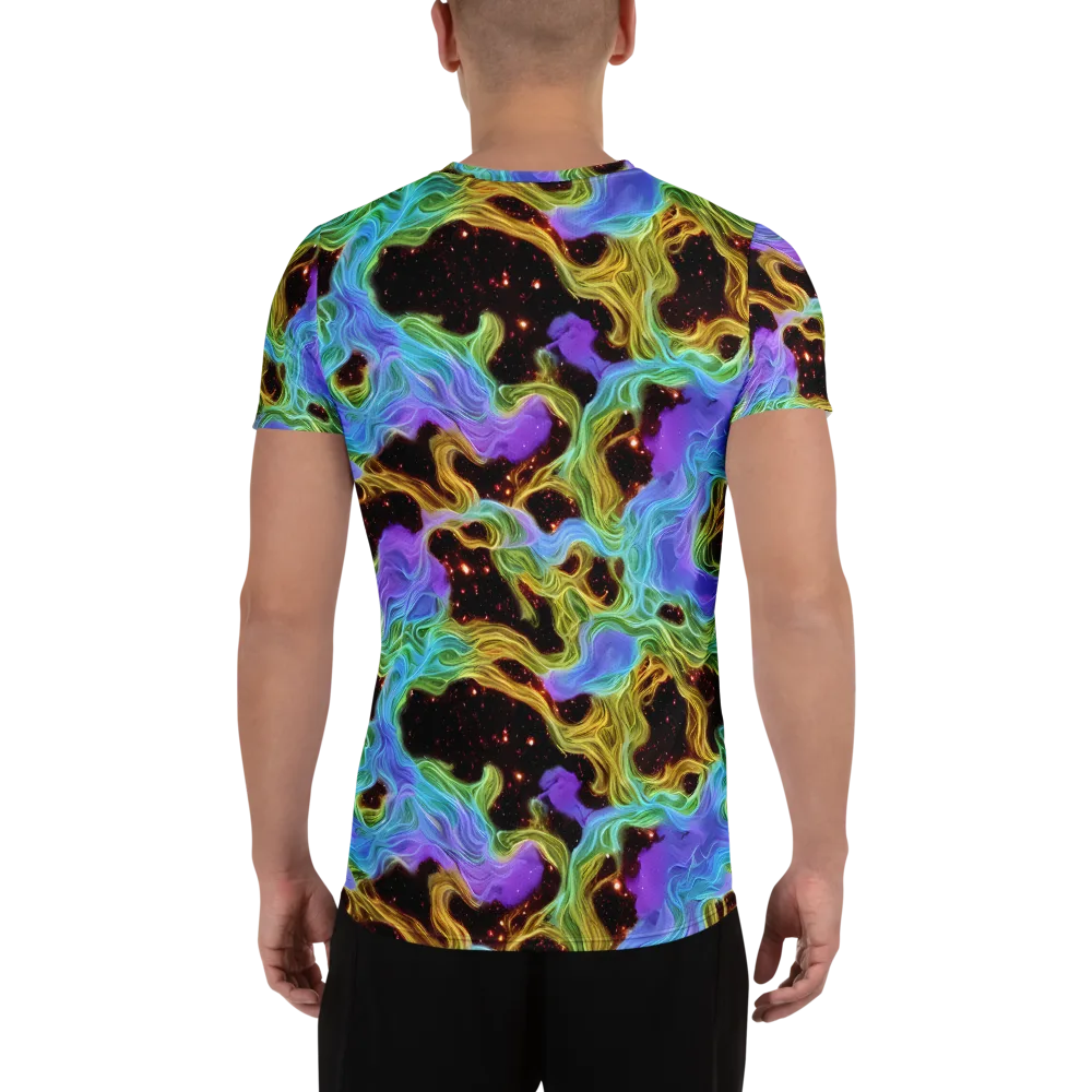 Galactic Tides on Men's Athletic T-Shirt — Back