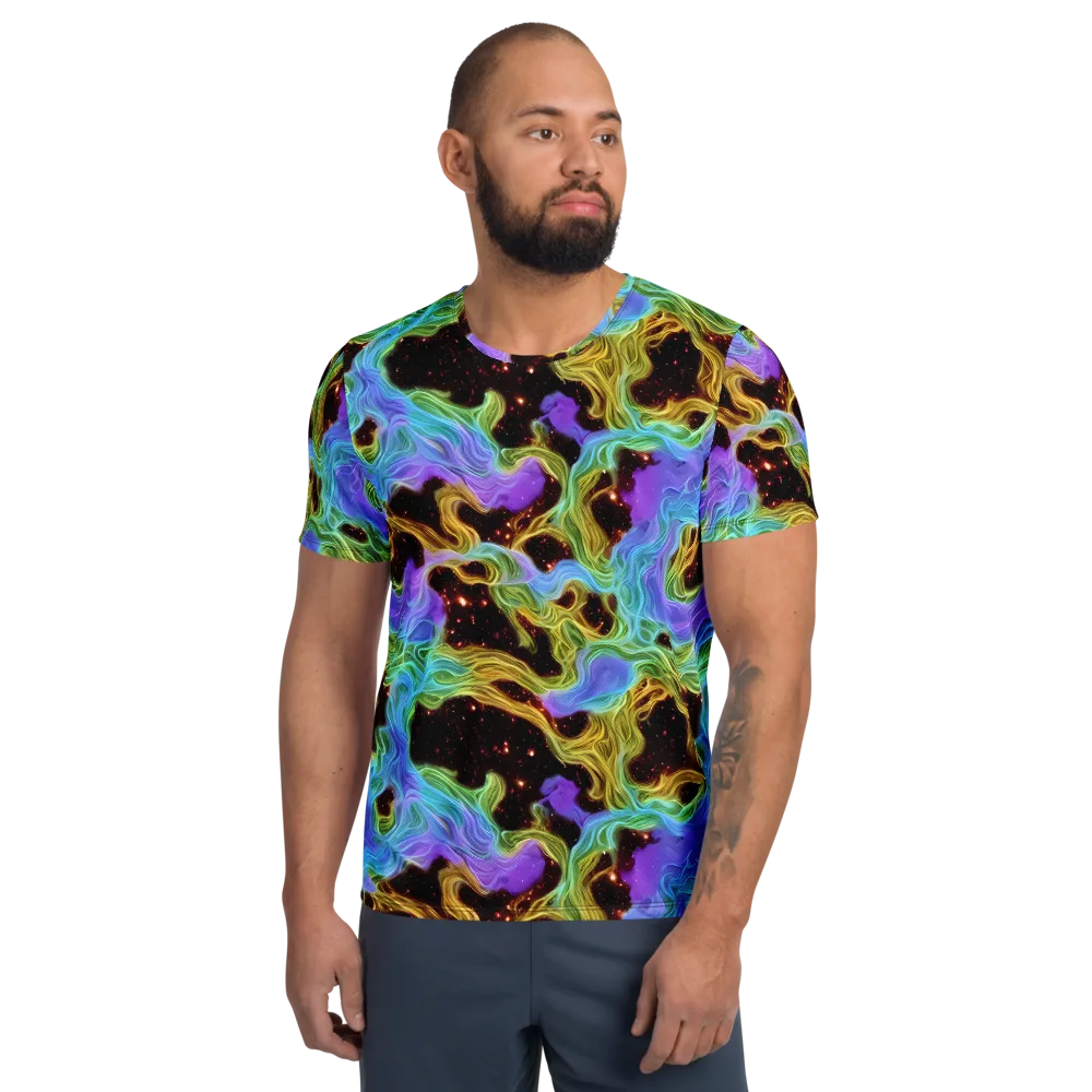 Galactic Tides on Men's Athletic T-Shirt — Front