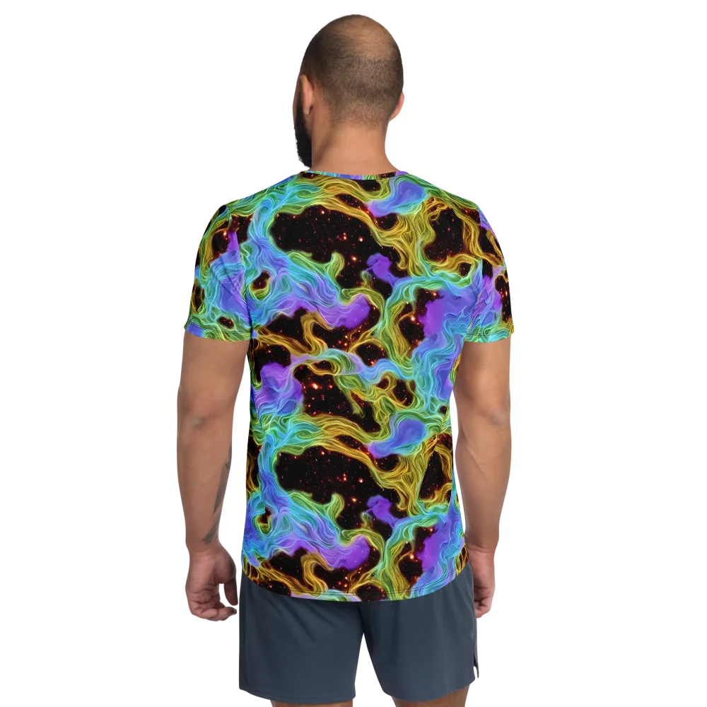 Galactic Tides on Men's Athletic T-Shirt — Back