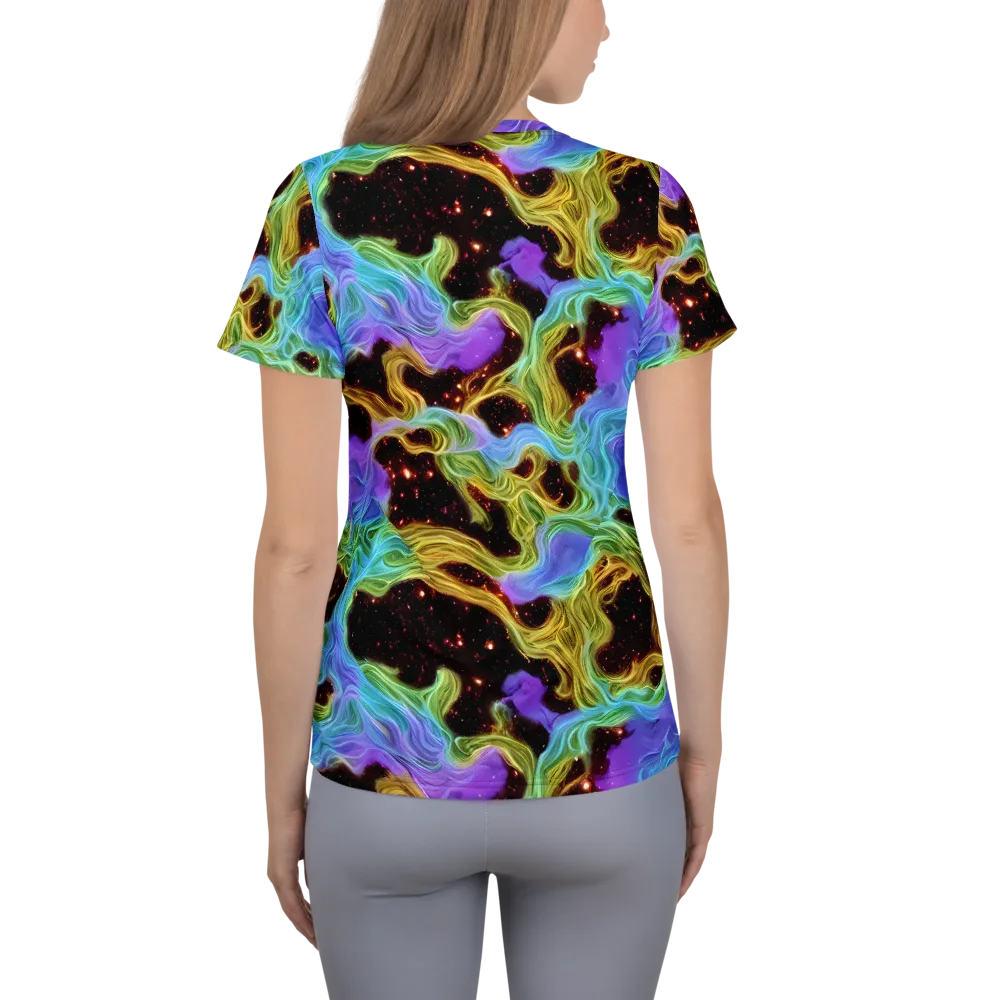 Galactic Tides on Women's Athletic T-Shirt — Back