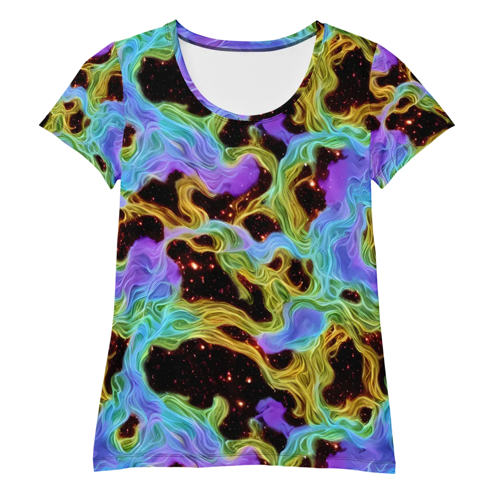 Galactic Tides on Women's Athletic T-Shirt — Front
