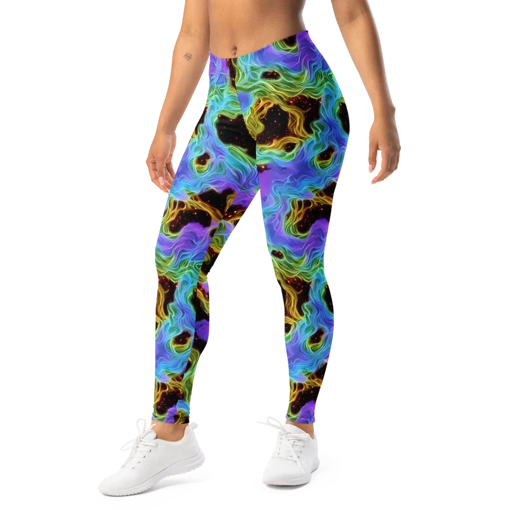 Galactic Tides on Leggings — Left Front