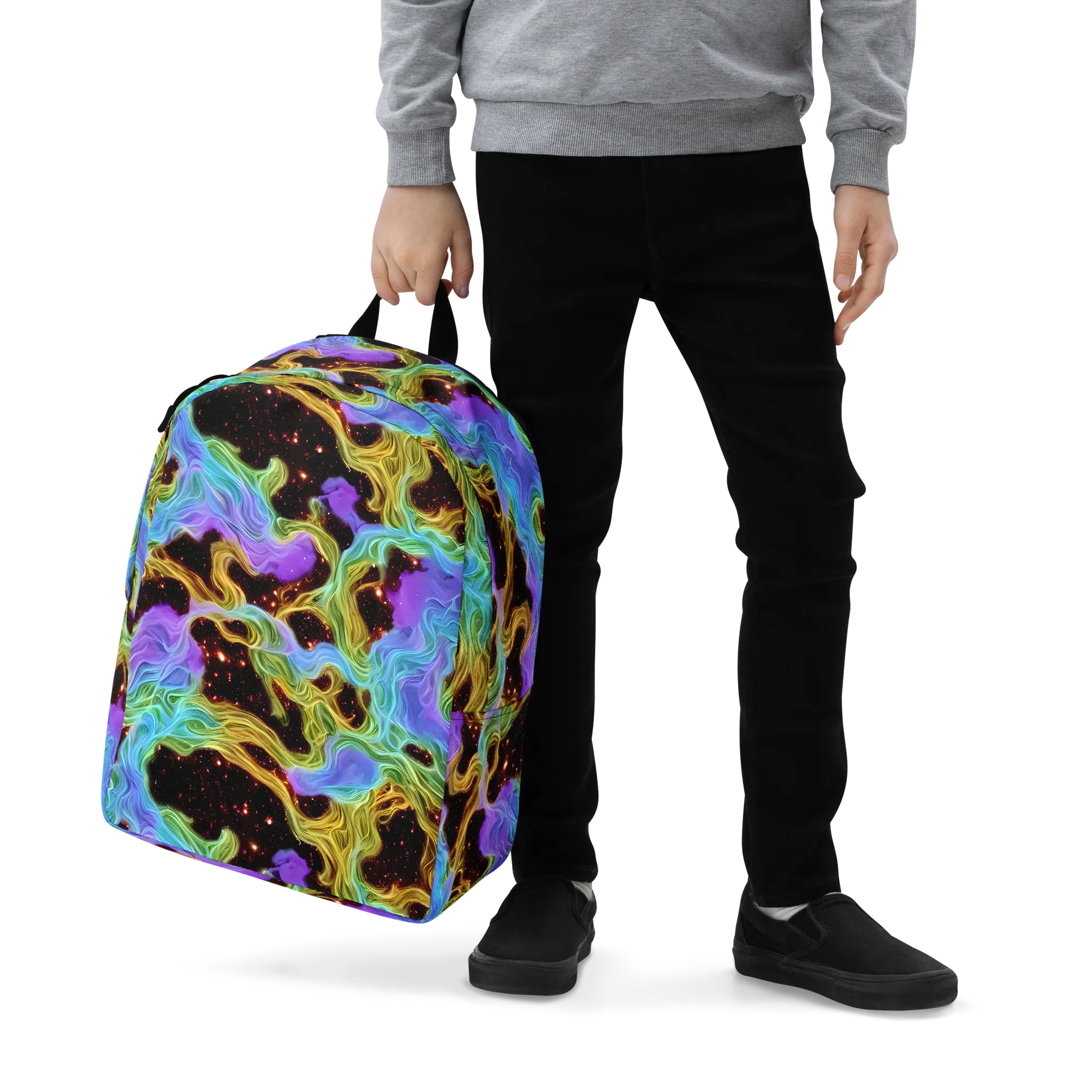 Galactic Tides on Minimalist Backpack — Zoomed-in