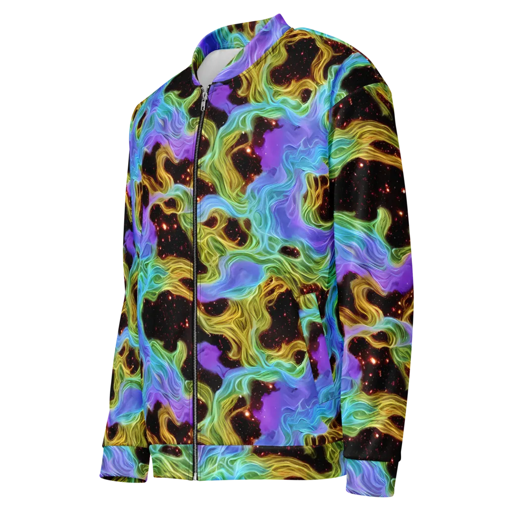Galactic Tides on Bomber Jacket — Left Front