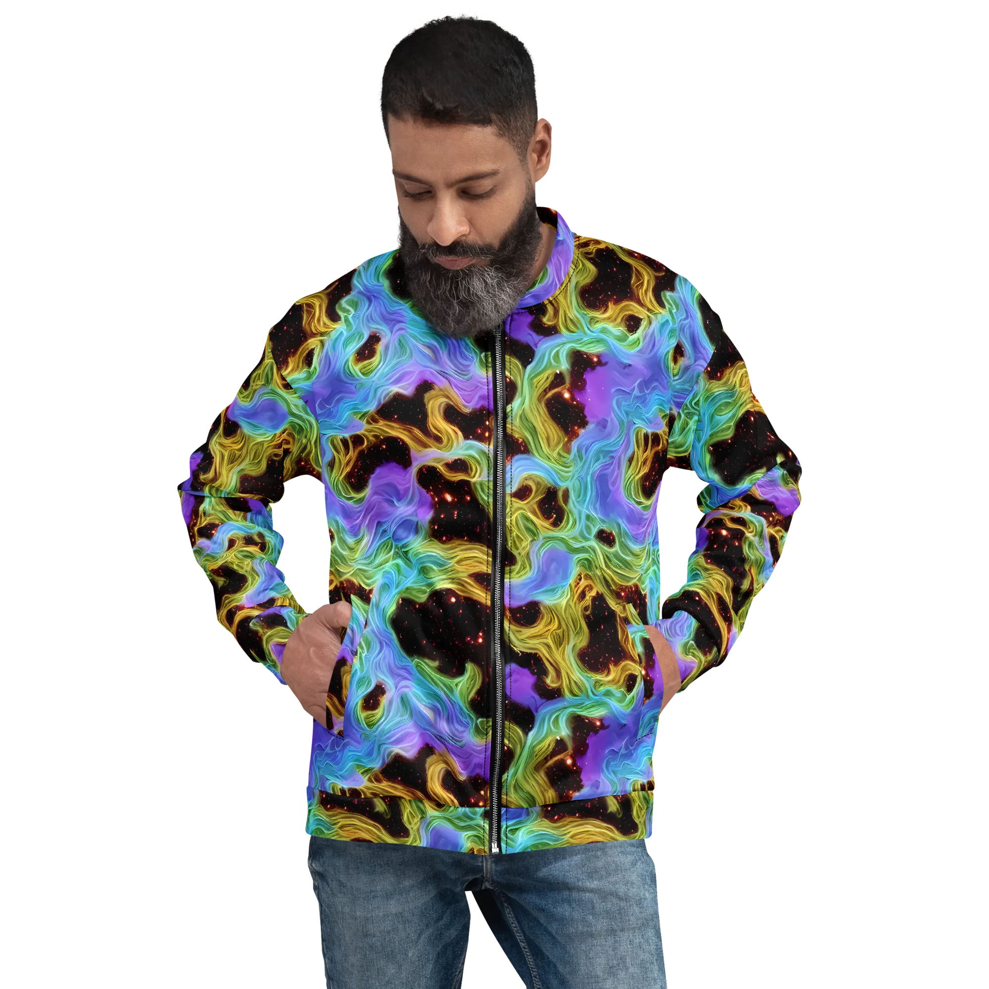 Galactic Tides on Bomber Jacket — Front