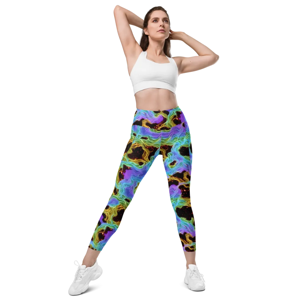 Galactic Tides on Leggings with Pockets — Front