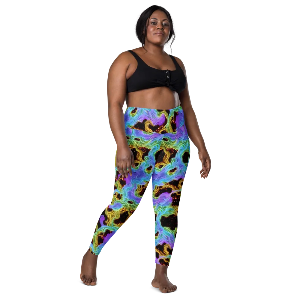 Galactic Tides on Leggings with Pockets — Front