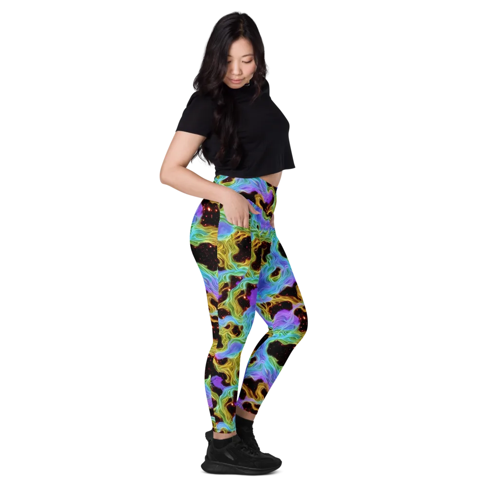 Galactic Tides on Leggings with Pockets — Right