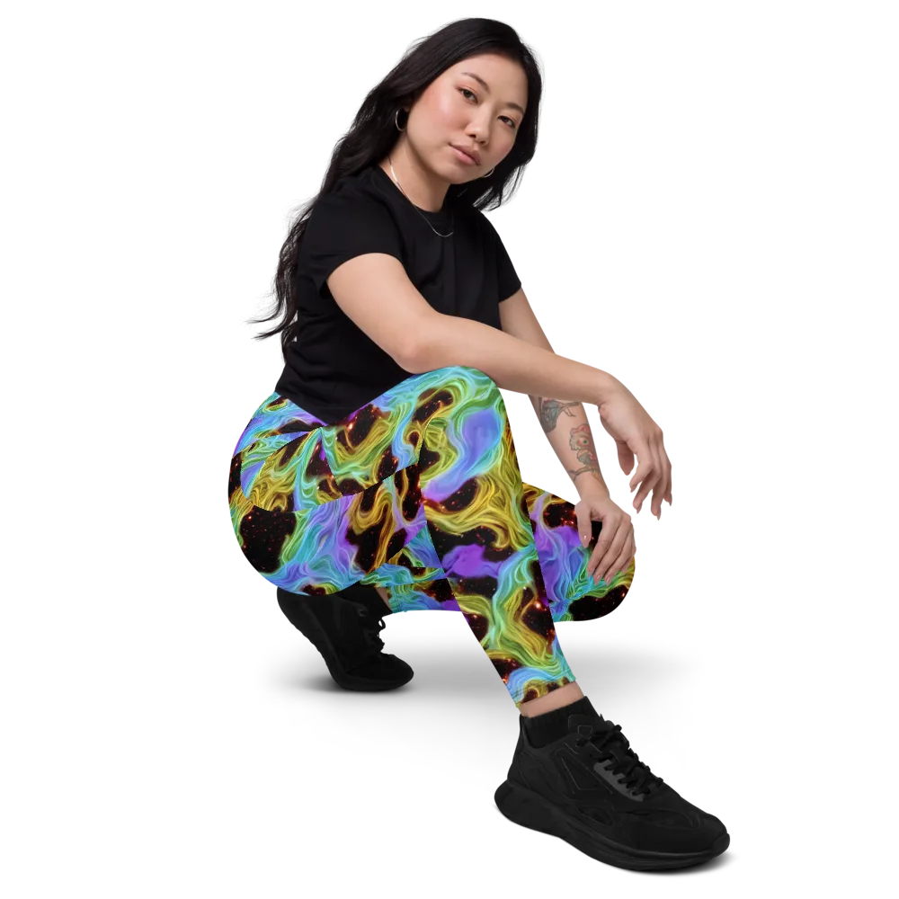 Galactic Tides on Leggings with Pockets — Right Front