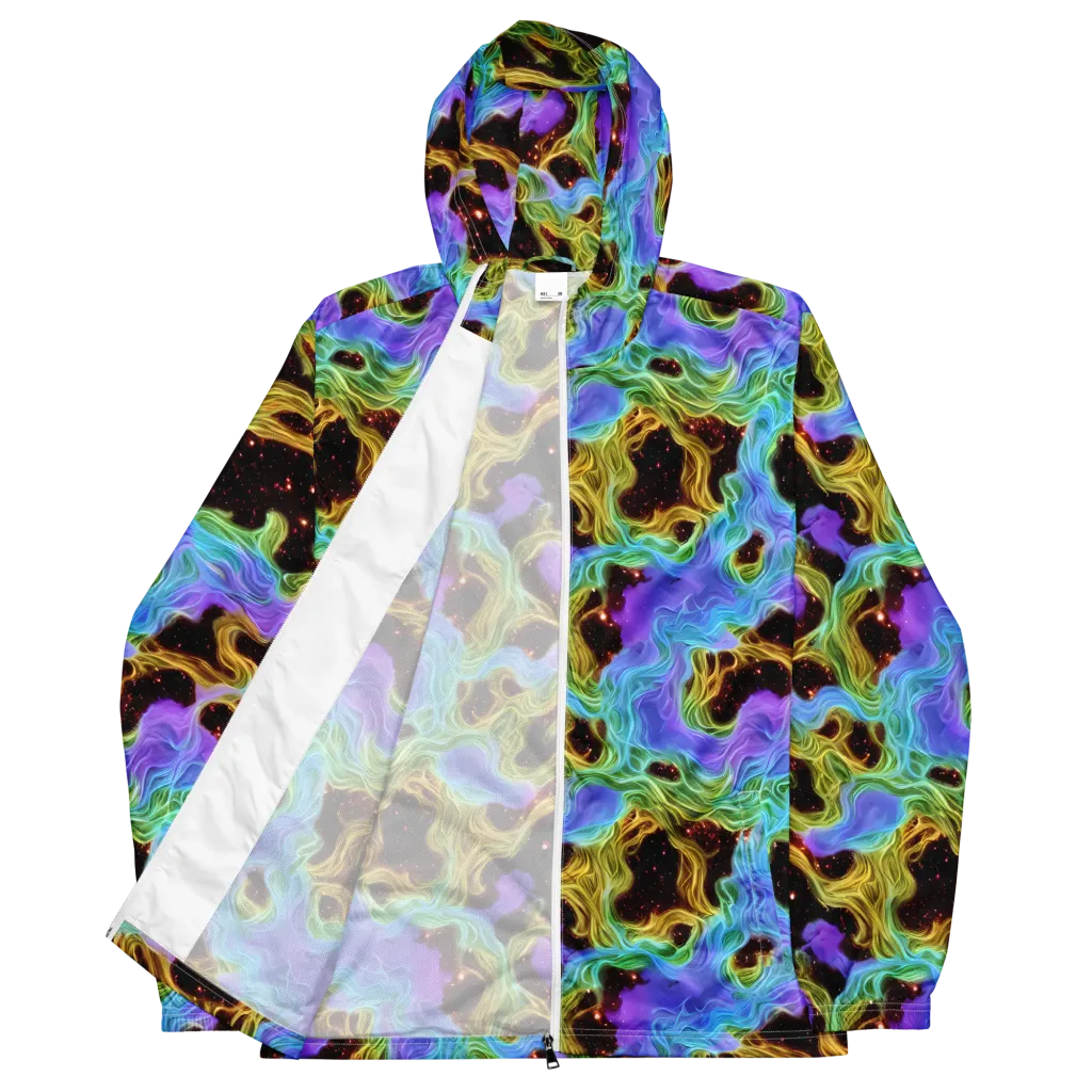 Galactic Tides on Men's Windbreaker — Front
