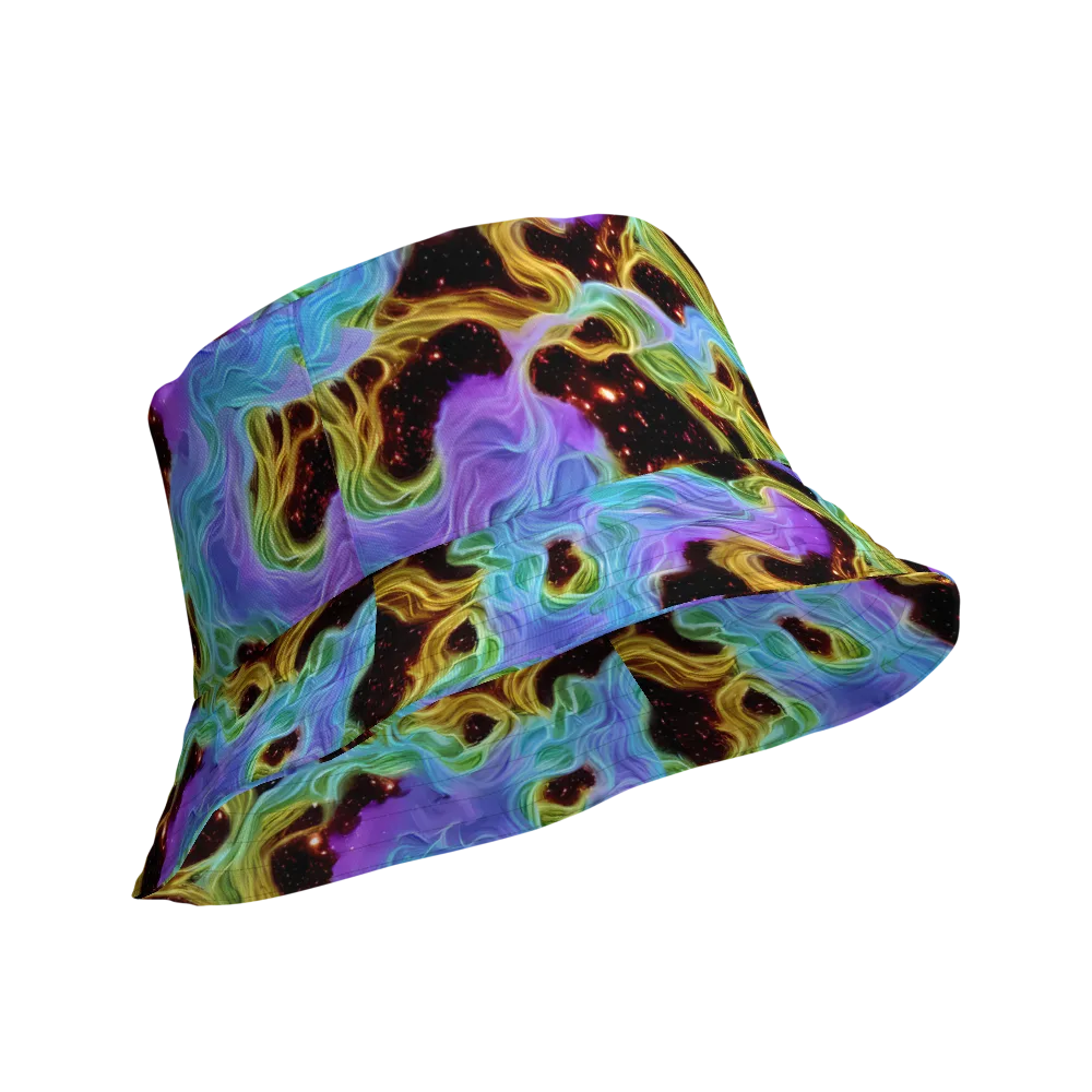 Galactic Tides on Reversible Bucket Hat — Product details Outside