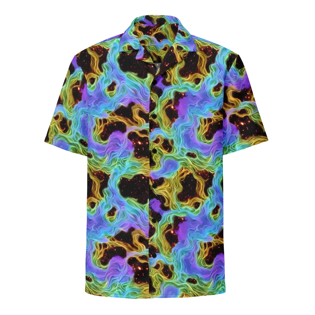 Galactic Tides on Button Shirt — Front