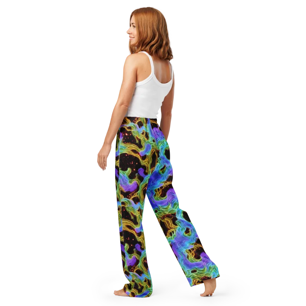 Galactic Tides on Women's Pajama Pants — Back