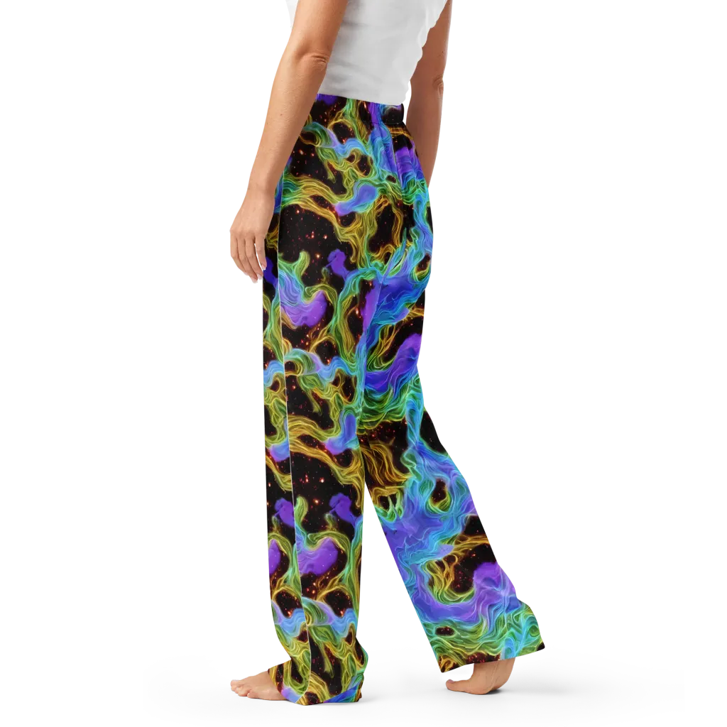 Galactic Tides on Women's Pajama Pants — Left