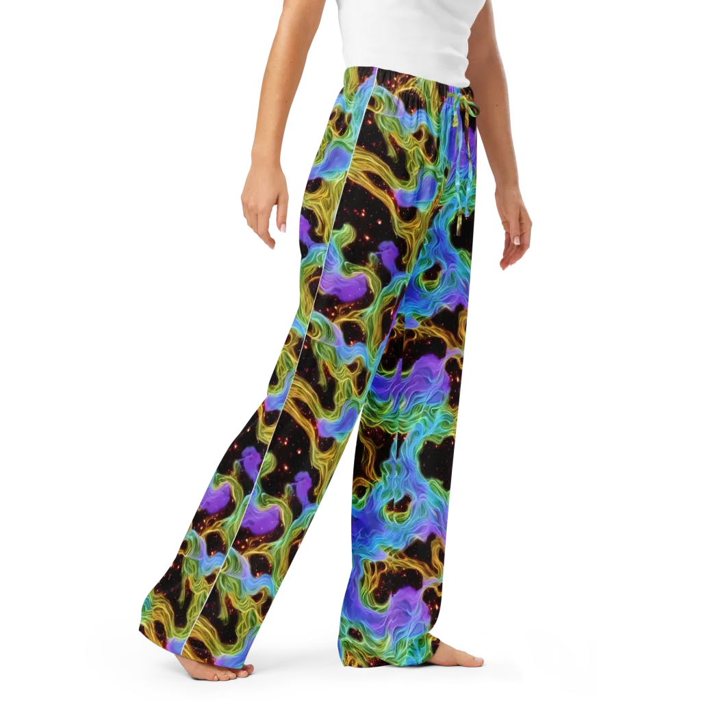 Galactic Tides on Women's Pajama Pants — Right Front