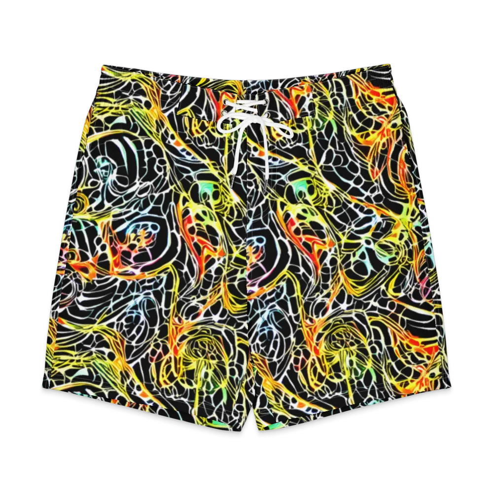 Electric Anatomy on Men's Board Shorts — Front