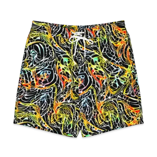 Electric Anatomy on a Men's Board Shorts