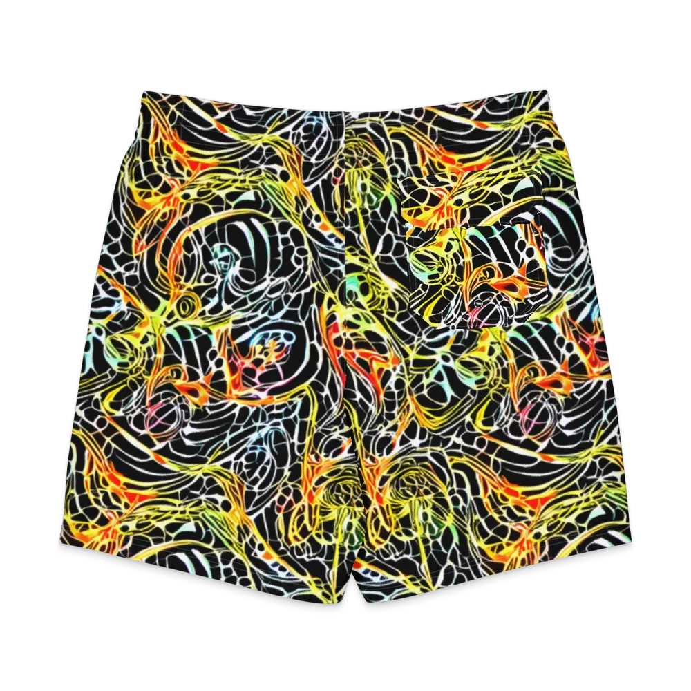 Electric Anatomy on Men's Board Shorts — Back