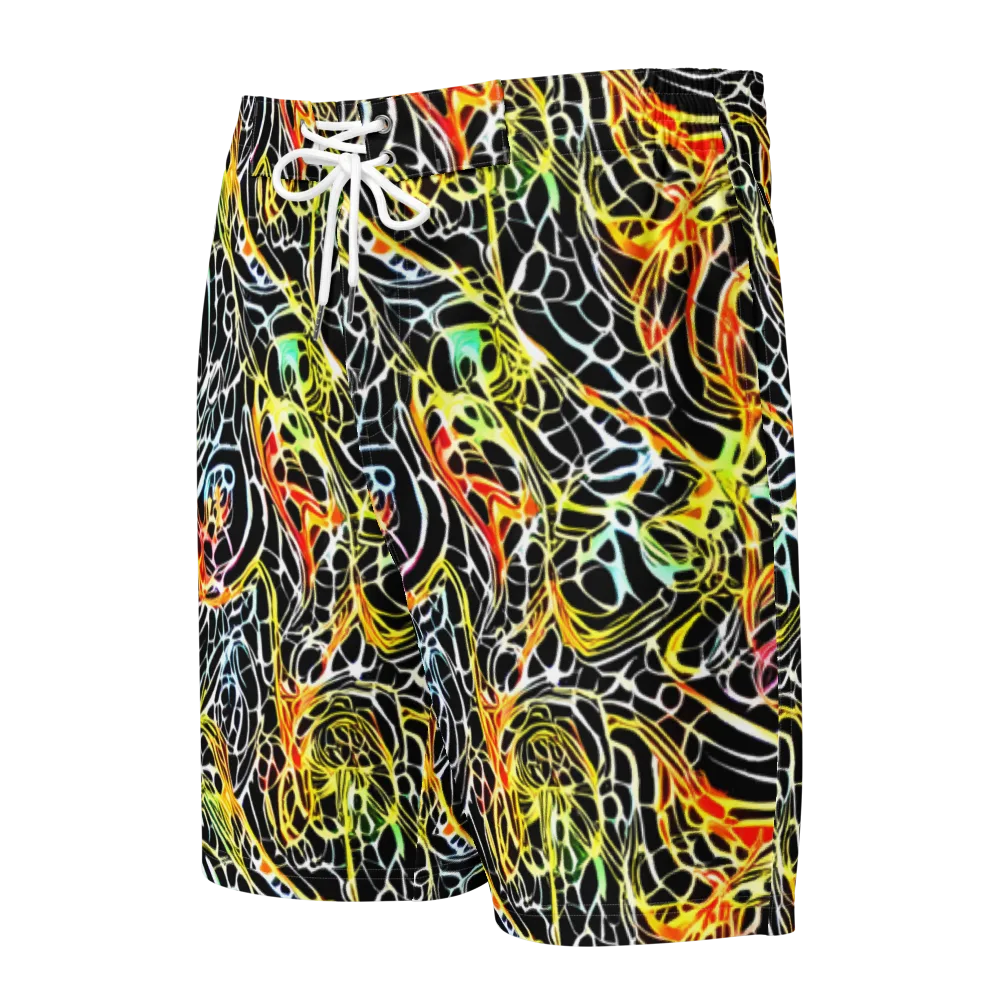 Electric Anatomy on Men's Board Shorts — Front