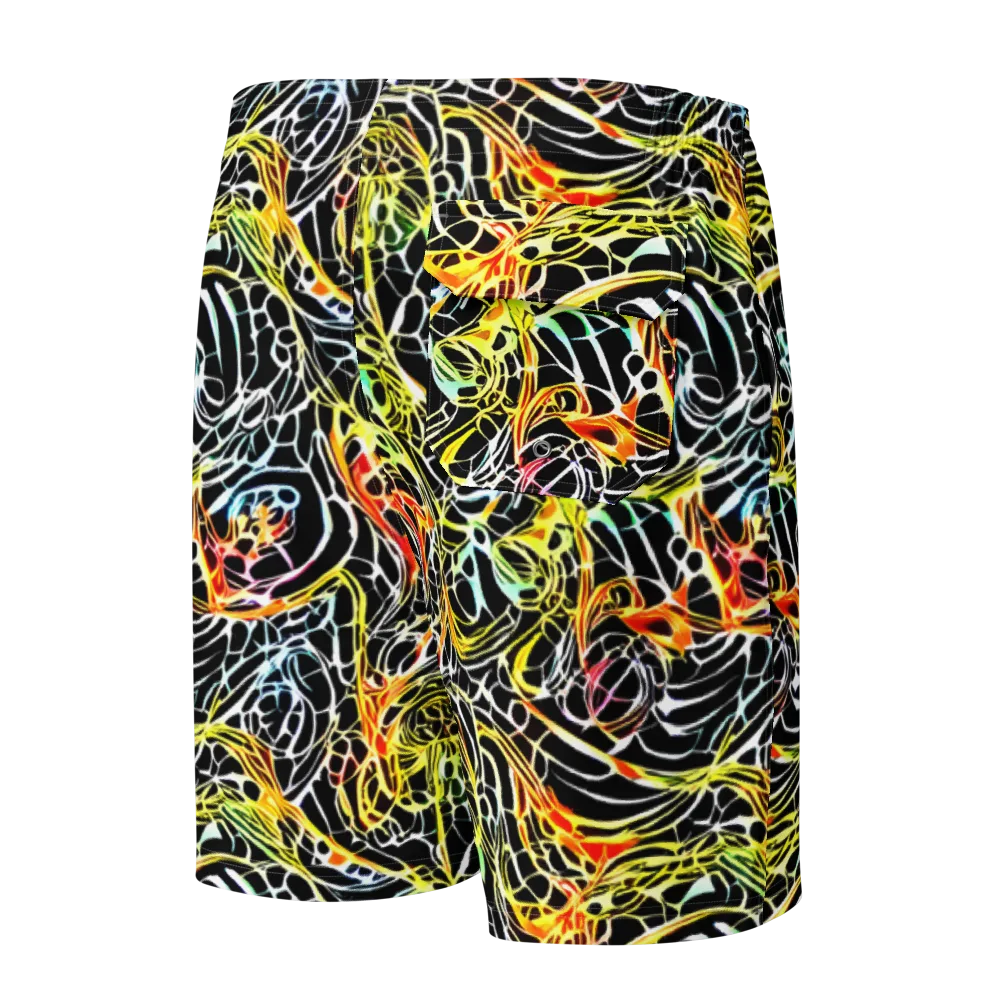 Electric Anatomy on Men's Board Shorts — Back