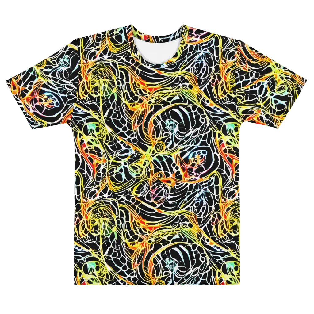 Electric Anatomy on Men's Cotton Crew Neck T-Shirt — Front