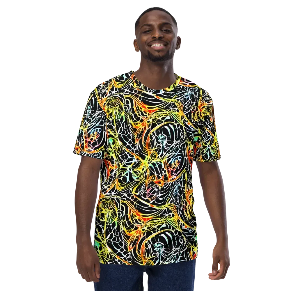 Electric Anatomy on Men's Crew Neck T-Shirt — Front