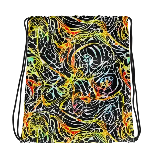 Electric Anatomy on a Drawstring Bag