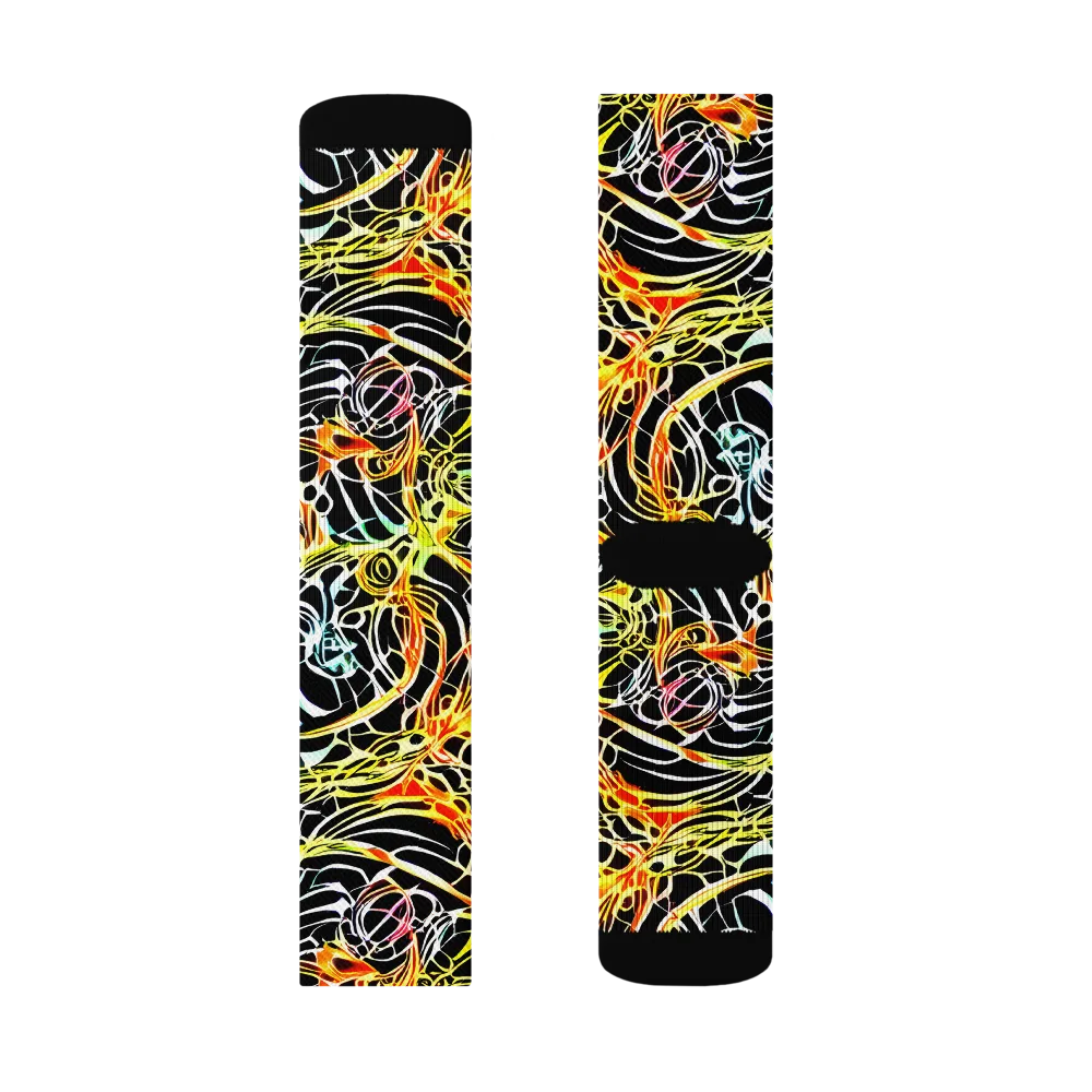 Electric Anatomy on Socks — Right Sock