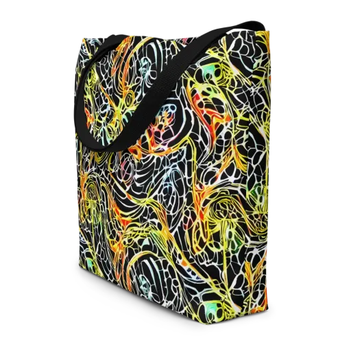 Electric Anatomy on a Large Tote Bag W/ Pocket