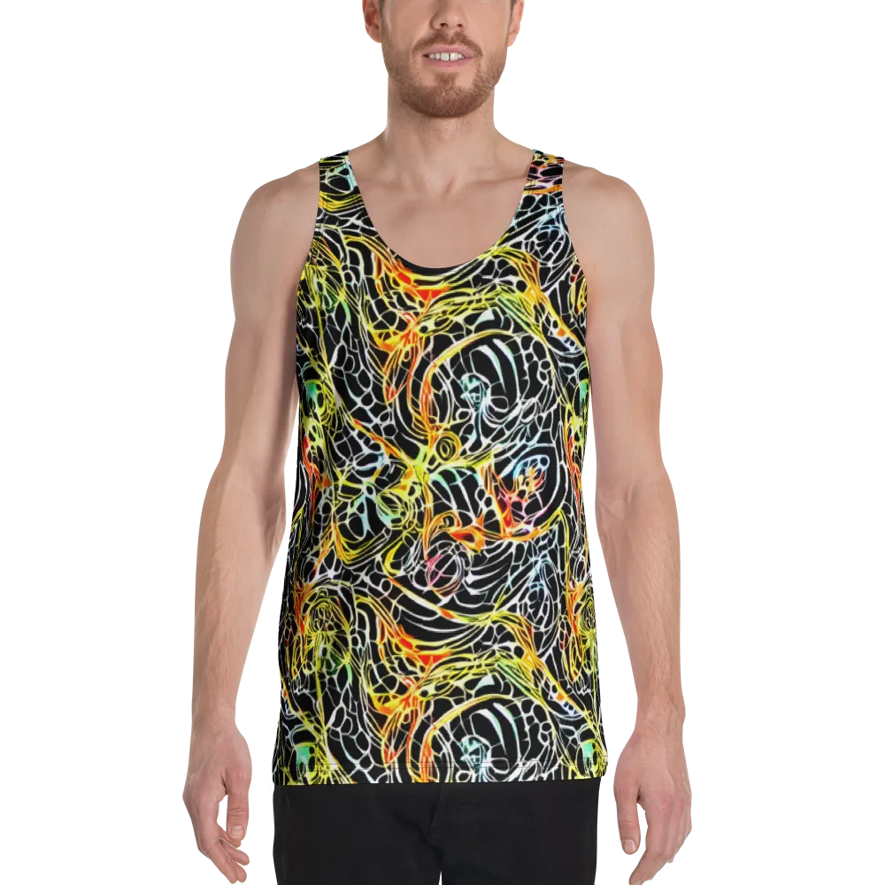 Electric Anatomy on Men's Tank Top — Front