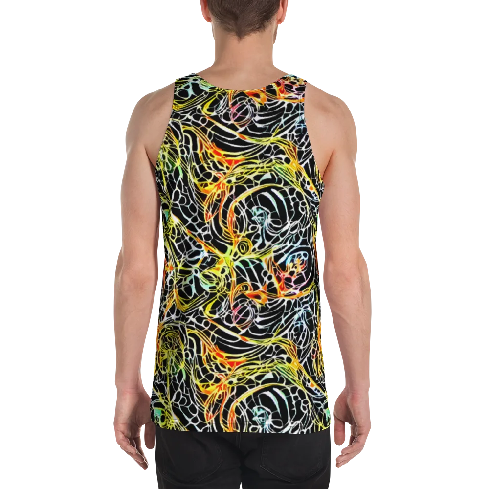 Electric Anatomy on Men's Tank Top — Back
