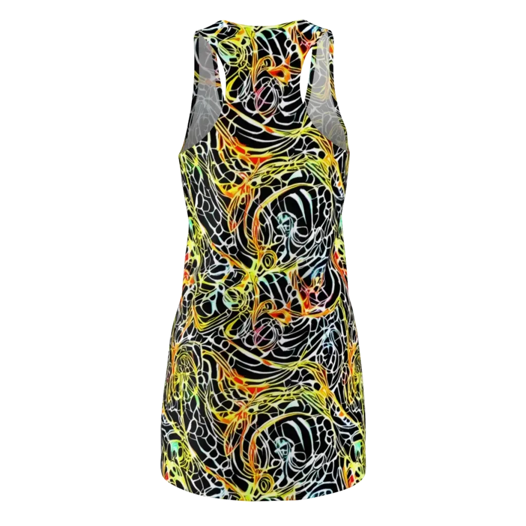 Electric Anatomy on Racerback Dress — Back