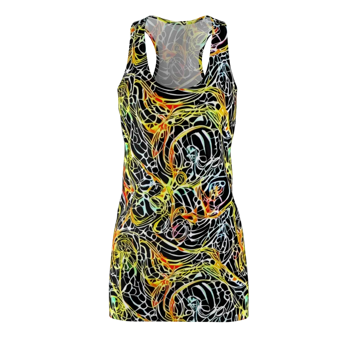 Electric Anatomy on Racerback Dress — Front