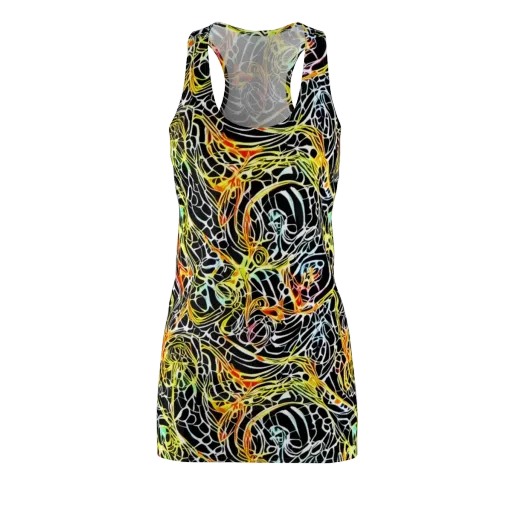 Electric Anatomy on a Racerback Dress