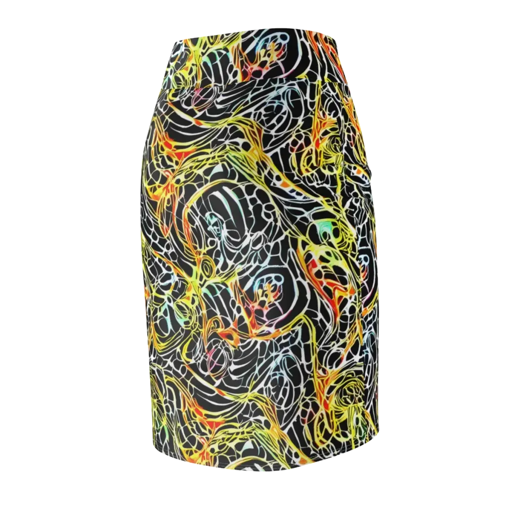 Electric Anatomy on Pencil Skirt — Back Side