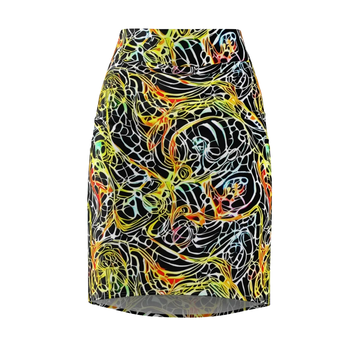 Electric Anatomy on Pencil Skirt — Front