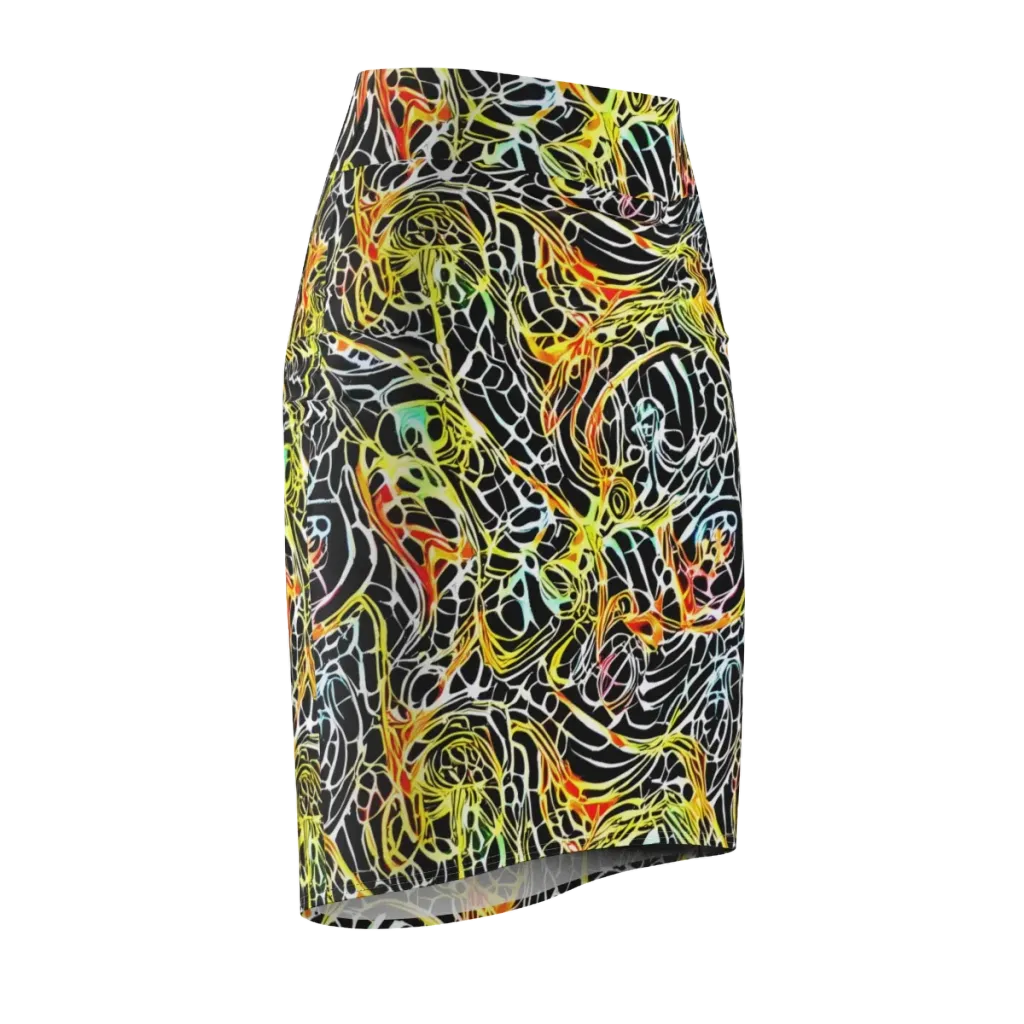Electric Anatomy on Pencil Skirt — Front Side