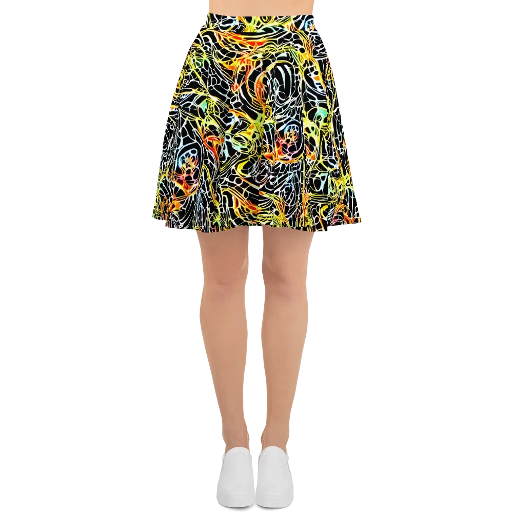 Electric Anatomy on Skater Skirt — Front