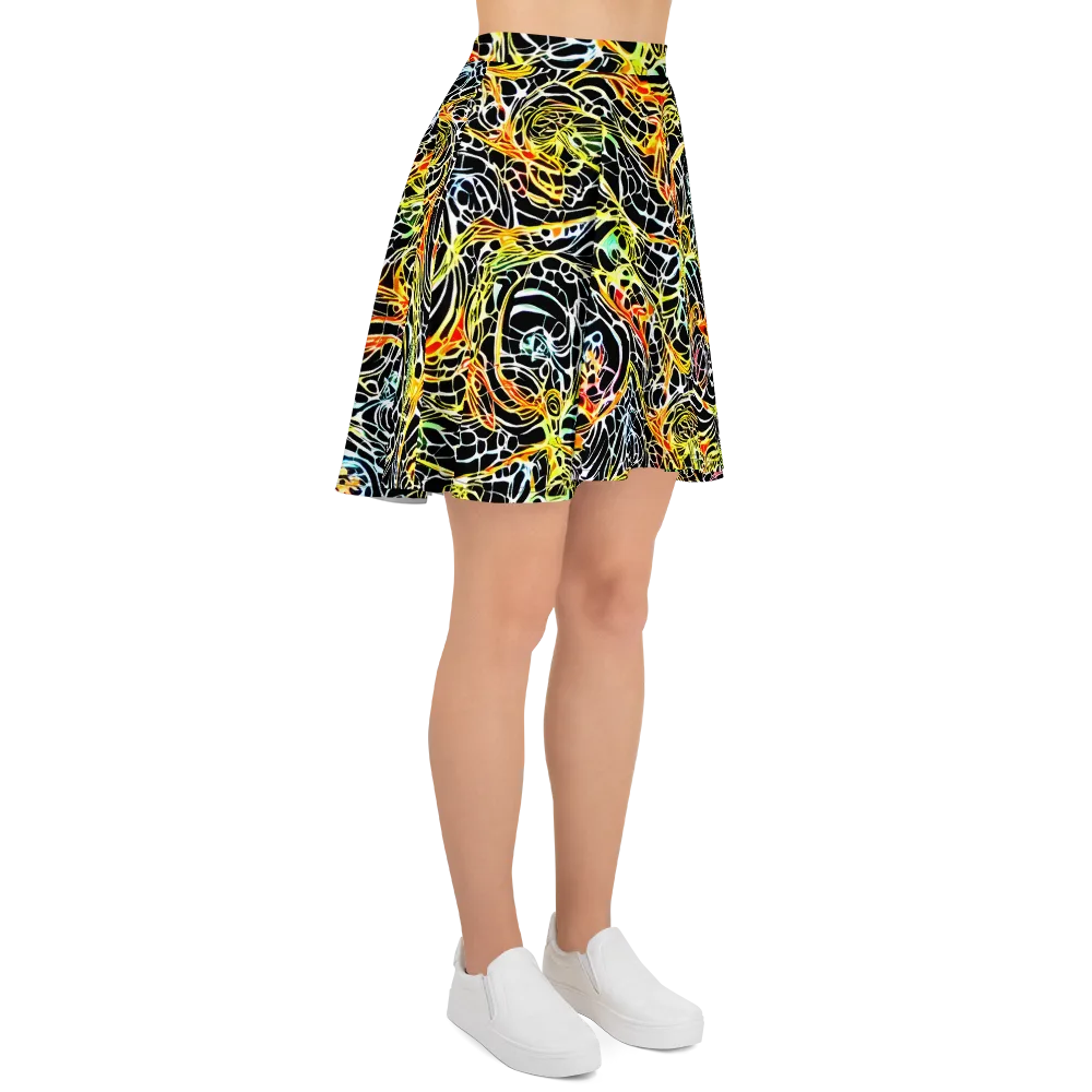Electric Anatomy on Skater Skirt — Right