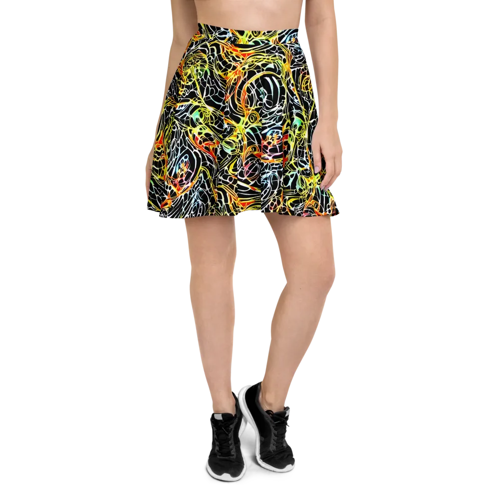 Electric Anatomy on Skater Skirt — Front