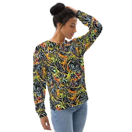 Electric Anatomy on a Sweatshirt