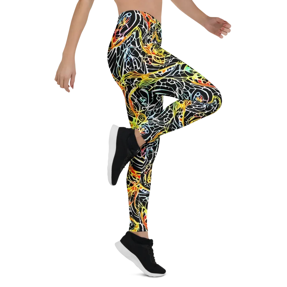 Electric Anatomy on Leggings — Right
