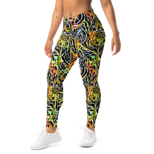 Electric Anatomy on a Leggings